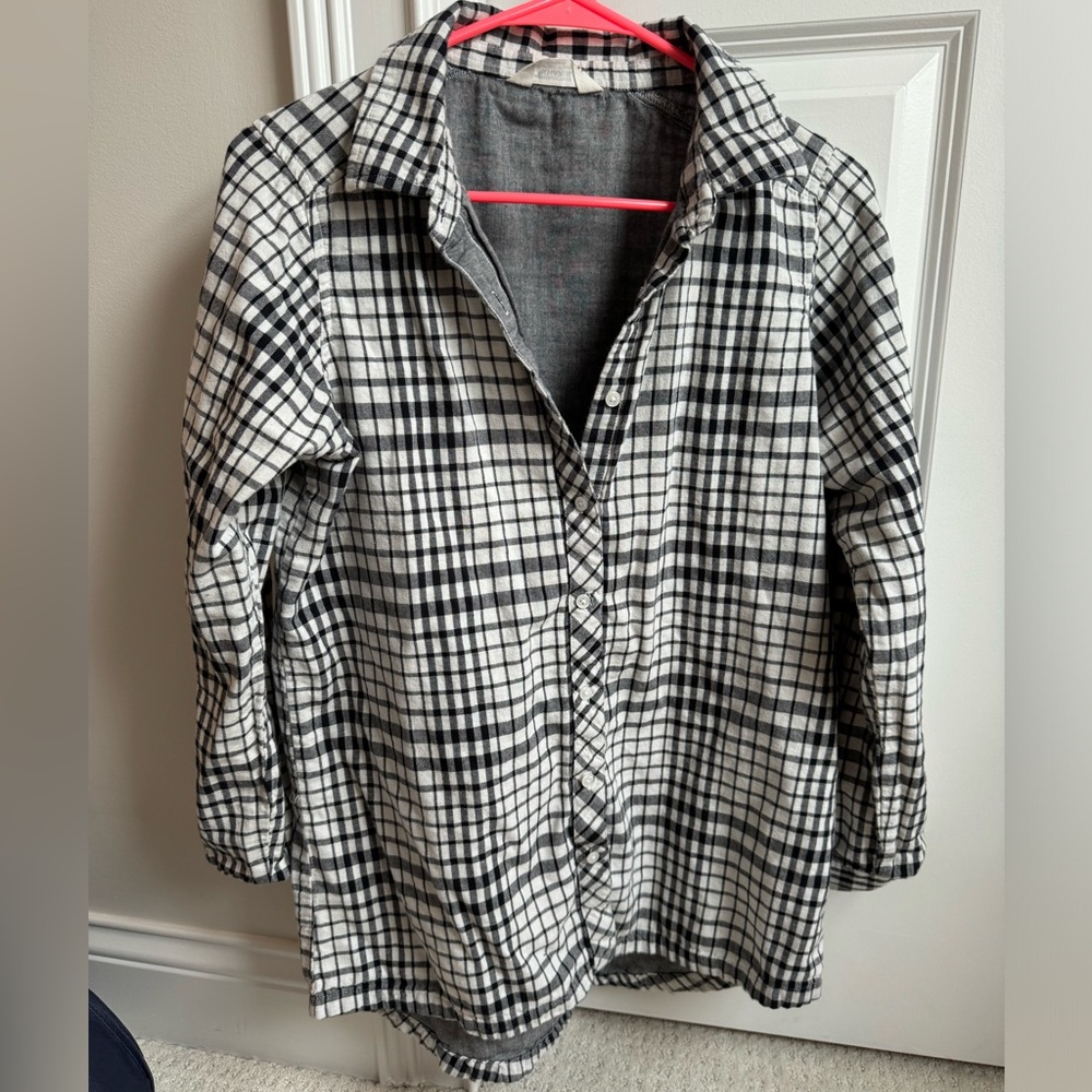 Mountain Khaki’s Black & White Checkered Women’s M Flannel - Picture 2 of 7
